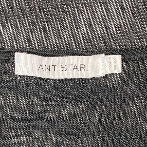 ANTISTAR Sheer Mesh Black Short Sleeve T-Shirt - Picture 8 of 10